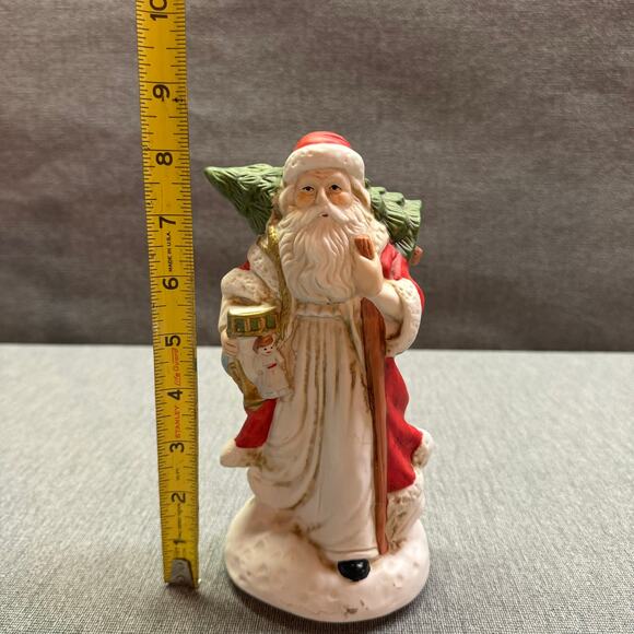 Vintage 90's Summit - Christmas Heirloom -Santa Porcelain- rotating Music Box - Picture 2 of 10